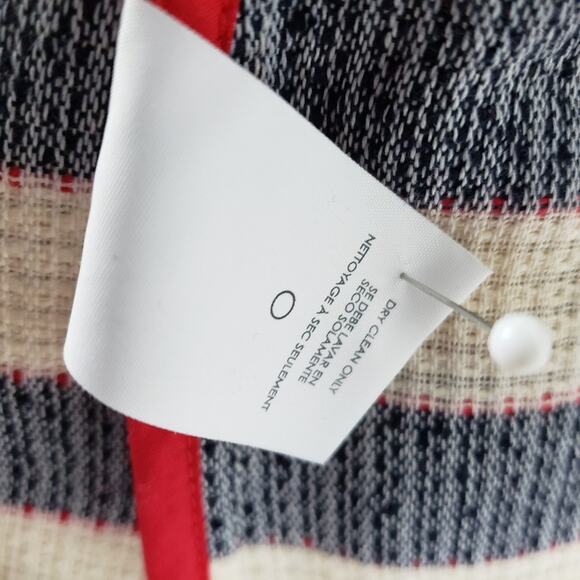 CAbi Cruise striped blazer red white blue double breasted jacket size 6 - Picture 8 of 8